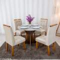 Mesa de Jantar Siena Redonda + 4 Cad Londres - Minasplac - 1.00m - 1.0/RF 4