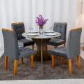 Mesa de Jantar Siena Redonda + 4 Cad Londres - Minasplac - 1.00m - 1.0/RF 2