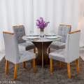 Mesa de Jantar Siena Redonda + 4 Cad Londres - Minasplac - 1.00m - 1.0/RF 3