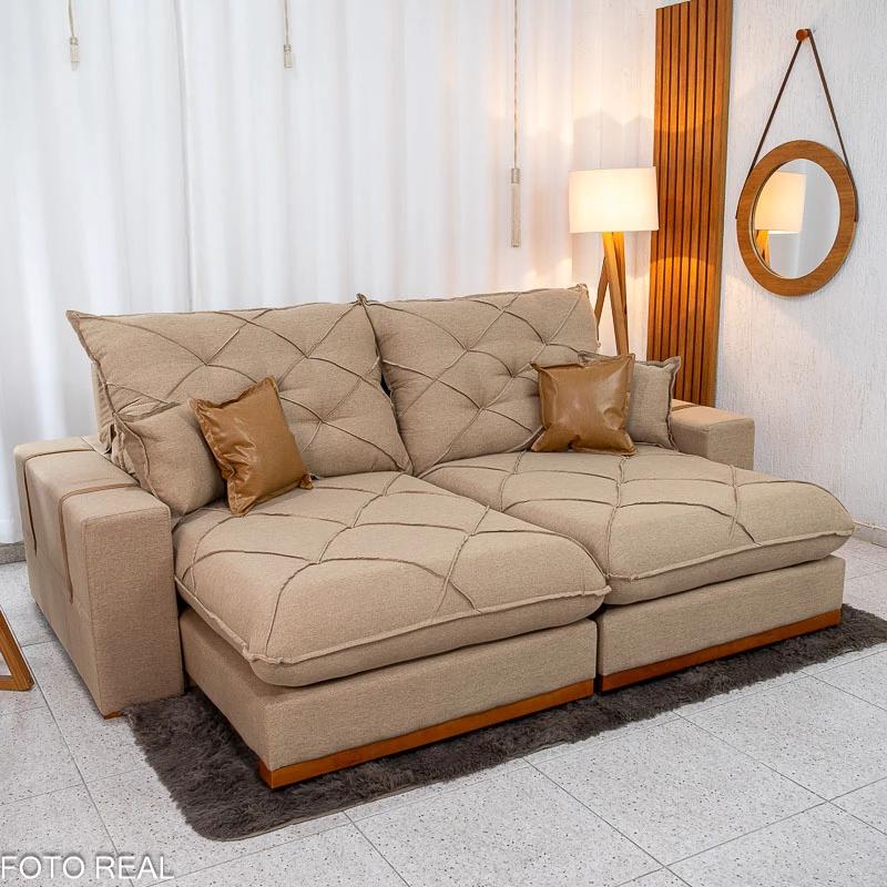 Sofá Retrátil Reclinável Malibu - 2.50m - 2.2/RF