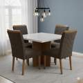 Mesa Salinas 120 + 4 Cadeiras Safira - AVALON DECOR + WM DECOR  - 8.5/TD 7