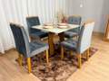 Mesa de Jantar Madri + 4 Cadeiras Londres - Minas Plac - 1.20m - 1.0/LD 2