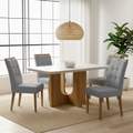 Mesa Dora + 4 Cadeiras Sophia - VALDEMÓVEIS + WM DECOR - 1.20m - 1.0/TD 2
