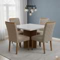 Mesa Salinas 120 + 4 Cadeiras Safira - AVALON DECOR + WM DECOR  - 8.5/TD 3