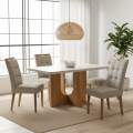 Mesa Dora + 4 Cadeiras Sophia - VALDEMÓVEIS + WM DECOR - 1.20m - 1.0/TD 5