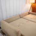 Sofá Retrátil Amaranto Premium 2.30m - Veludo Bege - 2.30m - 1.9/RF 13