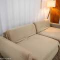 Sofá Retrátil Amaranto Premium 2.30m - Veludo Bege - 2.30m - 1.9/RF 11