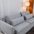 Sofá Retrátil Amaranto Premium 2.30m - Veludo Bege - 2.30m - 1.9/RF 18