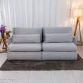 Sofá Retrátil Amaranto Premium 2.30m - Veludo Bege - 2.30m - 1.9/RF 25