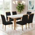 Mesa Kota/Dakota 160x90 + 6 Cadeiras Sophia - VIERO MOVEIS + WM DECOR - 1.4/TD 7