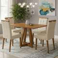 Mesa Alva ME02 120x80 + 4 Cadeiras Sophia - KAPPESBERG + WM DECOR - 7.9/TD 1
