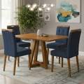 Mesa Alva ME02 120x80 + 4 Cadeiras Sophia - KAPPESBERG + WM DECOR - 7.9/TD 3