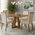 Mesa Alva ME02 120x80 + 4 Cadeiras Sophia - KAPPESBERG + WM DECOR - 7.9/TD 4