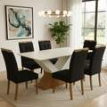 Mesa Amora BA35 160x90 + 6 Cadeiras Sophia - KAPPESBERG + WM DECOR - 1.51/TD 5