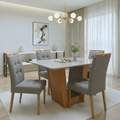 Mesa Apogeu (Tampo Maxi) 120x80 + 4 Cadeiras Sophia - MOVEIS LOPAS + WM DECOR - 1.1/TD 3