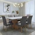 Mesa Apogeu (Tampo Maxi) 170x90 + 6 Cadeiras Sophia - MOVEIS LOPAS + WM DECOR - 1.6/TD 3