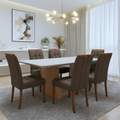 Mesa Apogeu (Tampo Maxi) 170x90 + 6 Cadeiras Sophia - MOVEIS LOPAS + WM DECOR - 1.6/TD 4