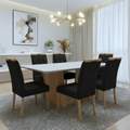 Mesa Apogeu (Tampo Maxi) 170x90 + 6 Cadeiras Sophia - MOVEIS LOPAS + WM DECOR - 1.6/TD 5
