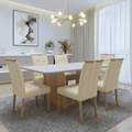 Mesa Apogeu (Tampo Maxi) 170x90 + 6 Cadeiras Sophia - MOVEIS LOPAS + WM DECOR - 1.6/TD 6