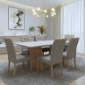 Mesa Apogeu (Tampo Maxi) 170x90 + 6 Cadeiras Sophia - MOVEIS LOPAS + WM DECOR - 1.6/TD 7
