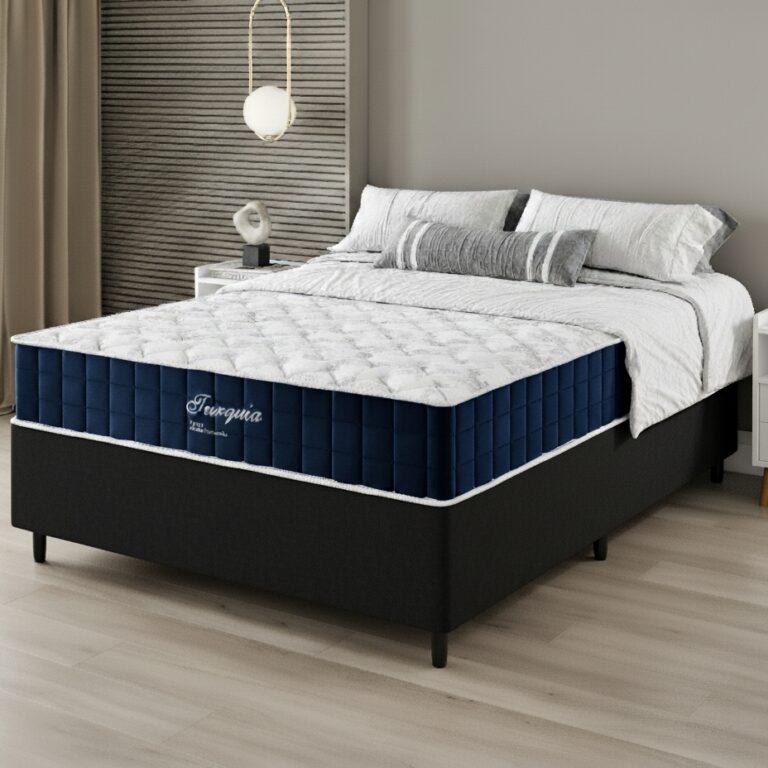 Colchão Casal Turquia D28 + Base Box Simples - VIERO + BIOSTAR - 1.38m - 8.4/TD