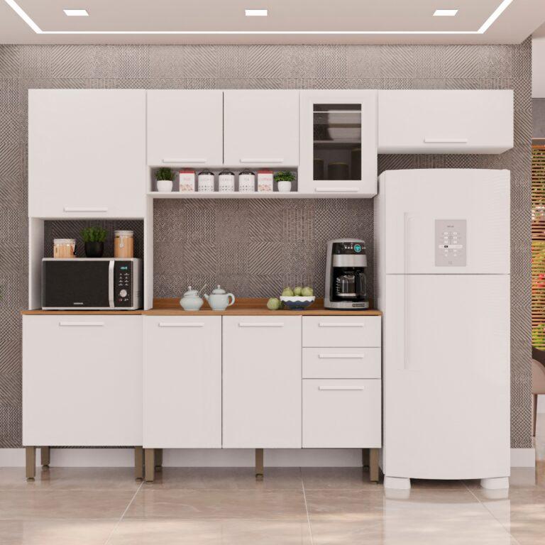Cozinha New Valencia (Vidro Fume) - 2.48m - Salletto - 8.2/TD