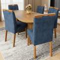 Mesa Isis 180x90 + 6 Cadeiras Sophia – Leifer + WM Decor - 1.4/TD 8