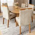 Mesa Isis 180x90 + 6 Cadeiras Sophia – Leifer + WM Decor - 1.4/TD 7