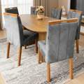 Mesa Isis 180x90 + 6 Cadeiras Sophia – Leifer + WM Decor - 1.4/TD 6