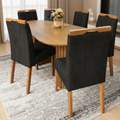 Mesa Isis 180x90 + 6 Cadeiras Sophia – Leifer + WM Decor - 1.4/TD 4