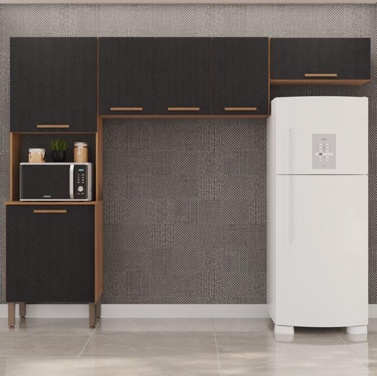 Cozinha 3 Peças New Valência (S/Balcão) – Sallêto - 2,48m - 4.7/TD