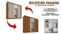 Roupeiro Panamá 3P 4g 1,85m - com 1 Espelho - Salleto - 9.9/ SR 1