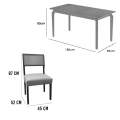 Mesa de Jantar Alegra 180x90 S/ Vidro C/ 6 Cadeiras Grécia - JCM - 2.10 - PR 3