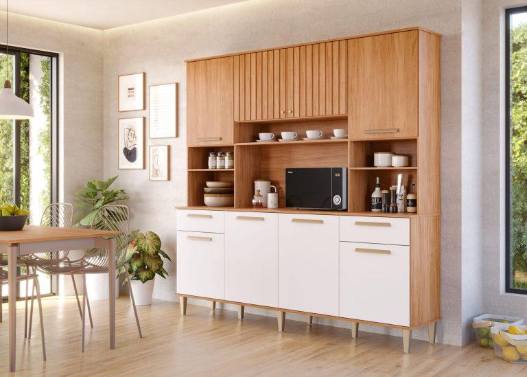 Kit Cozinha Lívia 8P 2G - 2m – 100% MDF - MGM Móveis – 9.6/LD /9.5/TD