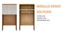 Roupeiro GR Modulado Rizon Solteiro - Novo Horizonte - 4.54/TRA 4