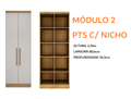Roupeiro GR Modulado Rizon Solteiro - Novo Horizonte - 4.54/TRA 6