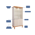 CRISTALEIRA LUIZA   85cm C/LED - CIMOL - 7.8/TRA 2