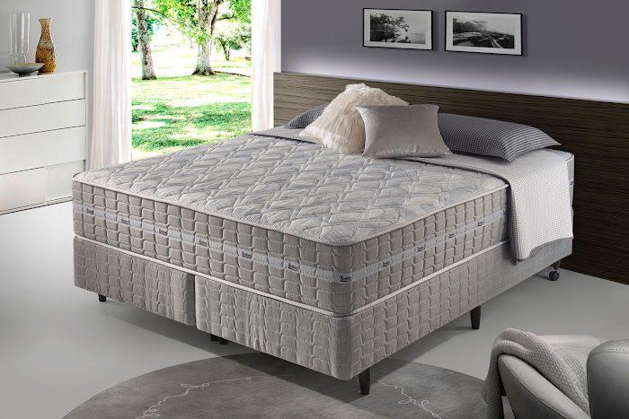 BASE COM COLCHÃO QUEEN CARBON D26 MOLAS - 27 x 158 x 198 cm - MAR BELO ANJOS - 1.3/TRA