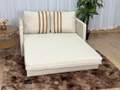 Estofado Sofá Cama Dominic Linho/Courino 1,40m - Luxury - 1.10/LD 3