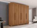 Roupeiro Itália 6P 6G -2,40m - 100% MDF - da Salleto - 1.5/SR 1