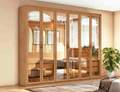 Roupeiro Suavita Glass 6P Vidro Reflecta com LED  - 2,70m - Lopas -2.9/SR 1