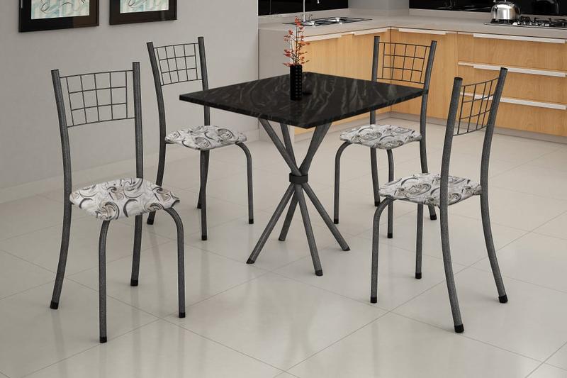 Mesa Dany 70x70 Tmp Pedra 4Cds - Soma - 3.5/SR