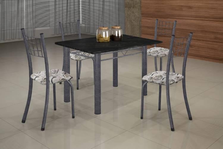 Conjunto de Mesa Dany 100×60  - c/4cadeiras - Soma - 4.3/SR