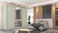 Roupeiro Athenas 3P 2,26m - 2P Ripadas e 1P Espelhada - Europa - 1.96/SR 2
