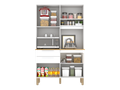 Kit Cozinha Dubai 5P 2G 3N - 1,10m - Salleto - 4.8/SR 2