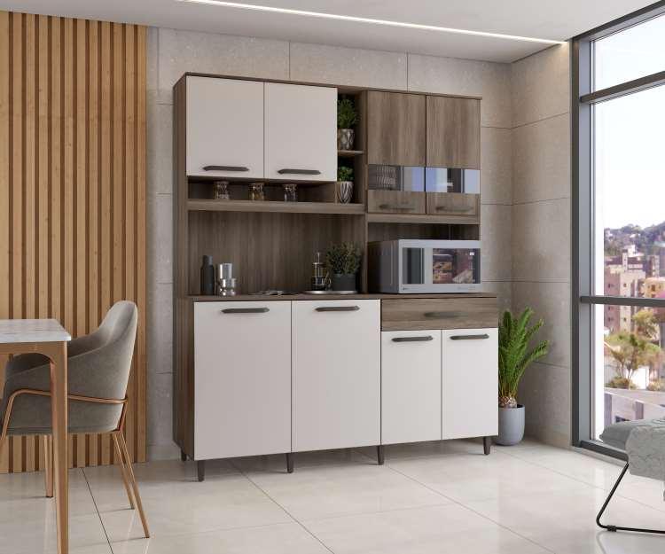 Kit Cozinha Veneza Pop Plus 9P1G3N - 1,50M - Moveis Parana -5.0/SR