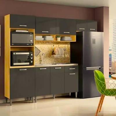 Cozinha Aurora c/ Balcao Arv Atenas 9P1G 2,49M - Aramoveis 6.8/SR