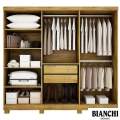 Roupeiro Sergipe 6 P C/Pés Larg. 1.80m -  100%MDF - Bianchi 8.0/RF 3