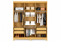 ROUPEIRO PICA PAU 1,85m - 6P 4G - 100%MDF -  VALDEMOVEIS -9.7/TRA 2