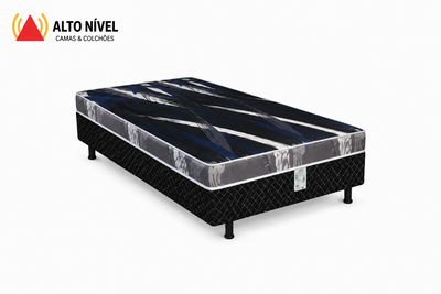 Cama Box Cõnjugada Solteiro D33 Orion Black - 1.3/AN